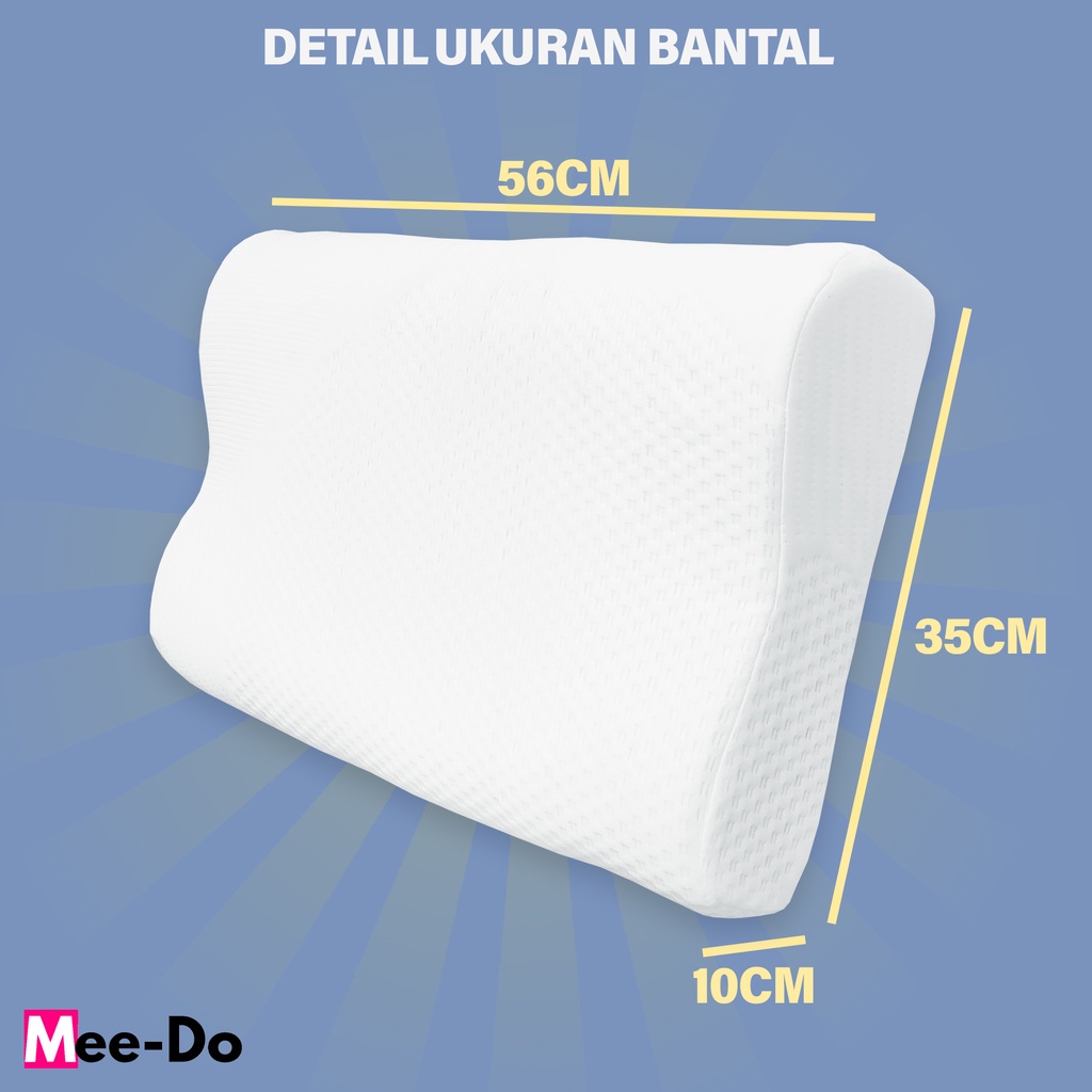 Mee Do Bantal Kesehatan Contour Memory Foam Pillow Ergonomis