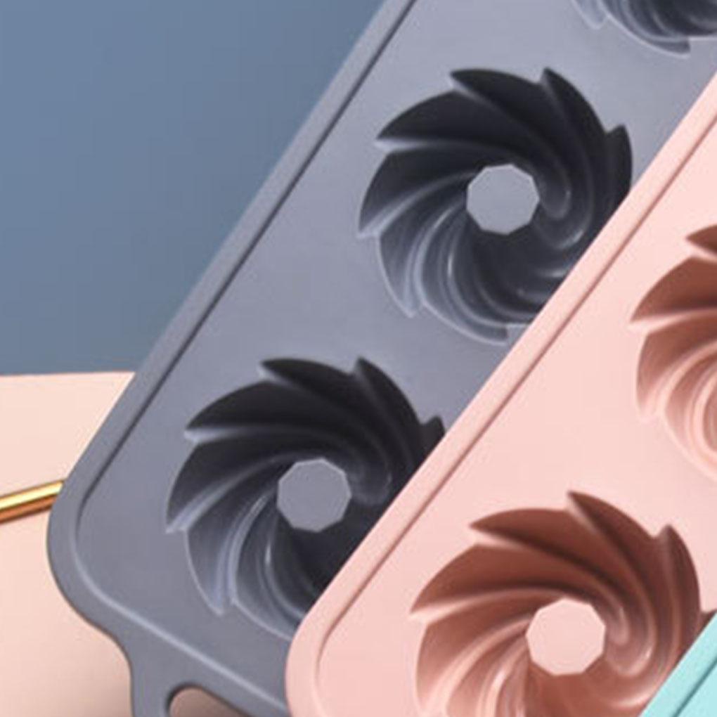 6kisi Cetakan Silikon Kue Baking Tools Patisserie Cupcake Decoration Mould Desserts Muffin Cream Aksesoris Dapur