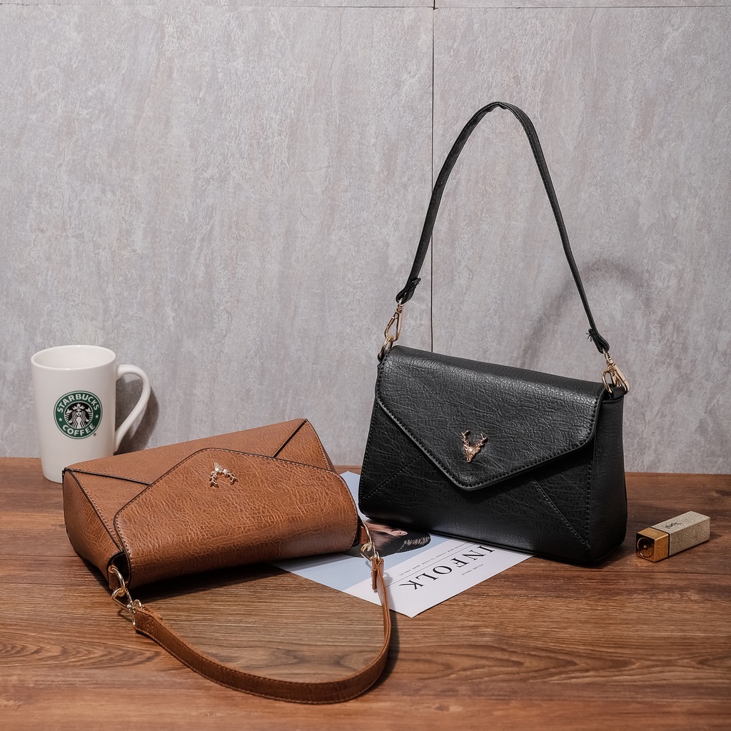 Tas Selempang 2 Tali tas Stradi Import tas Wanita Slingbag Stradi Envelope