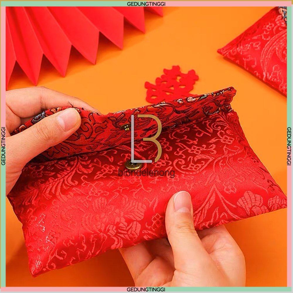 Amplop Dompet Angpao Angpau Ampao Ampau Hongbao Kain Bludru Flanel Kertas Sangjit Shuang Xi Suangxi Kado Hadiah Nikah Happy Wedding Pernikahan Kawin Kawinan Chinese Married Merah Emas Netral Premium Aesthetic Aestetic Elegan Panjang Jumbo Unik Murah 2023