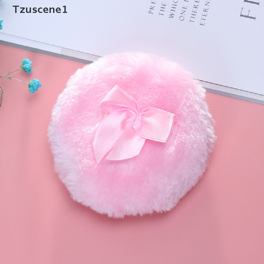 [Tzuscene1] Kosmetik Bayi Kupu-Kupu Profesional Lembut Mewah Puff Spons Talcum Alat Makeup Butik