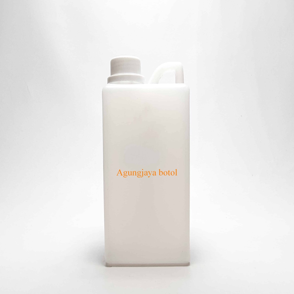 Jerigen 1 L Kotak Natural Hdpe  / Jerigen Hdpe / Jerigen / Jerigen Madu / Jerigen 1 Liter