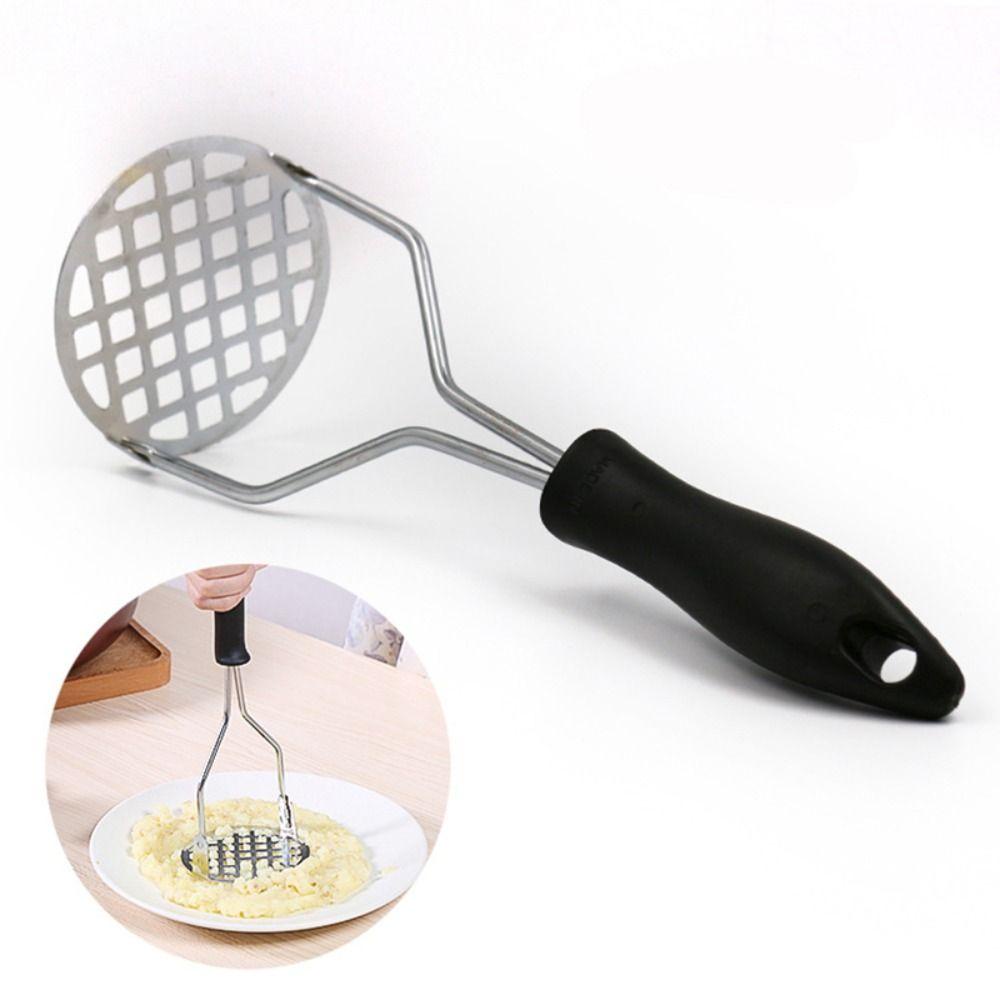 Pineapple Potato Masher New Dengan Gagang Plastik Stainless Steel Gadget Dapur Penghancur Kentang