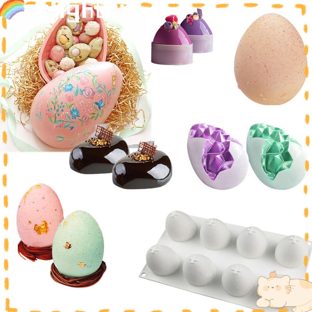 Solighter Easter Egg Cetakan Lilin DIY Homemade Coklat Dessert Mousse Cake Silikon