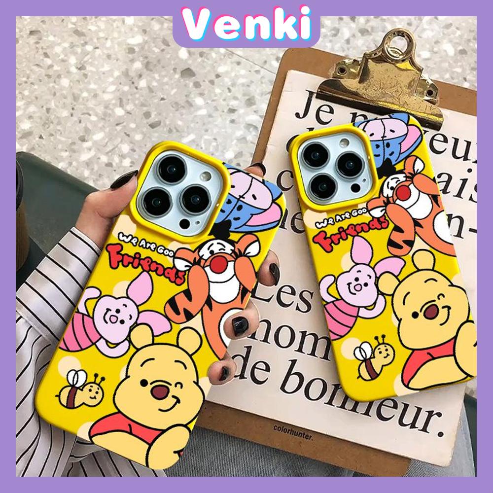 iPhone Case Soft TPU Glossy Yellow Candy Case Cute Cartoon Bear Camera Protection Shockproof For iPhone 14 13 12 11 Pro Max 7 8 Plus X XR