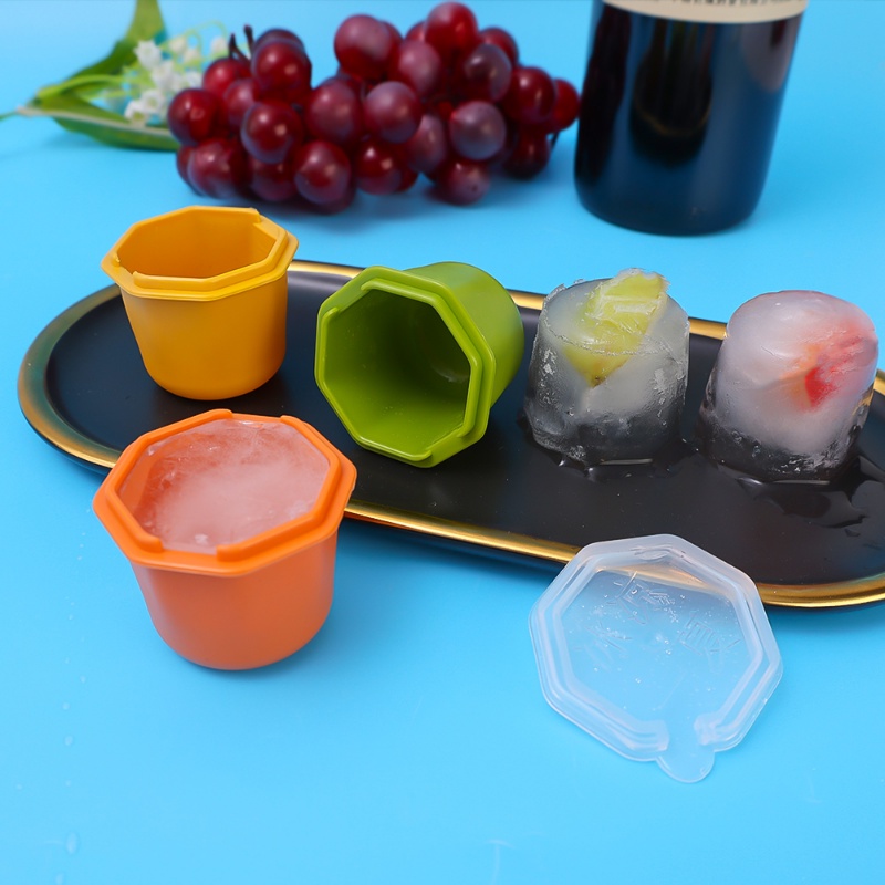 [Harga Grosir] Stackable Icy Jelly Pudding Mold Whisky Coffee Ice Pop Making Alat Polygon Ice Cube Forming Cup Mudah-Demoulding Model Ice Cream Untuk Home Pub Dessert Shop