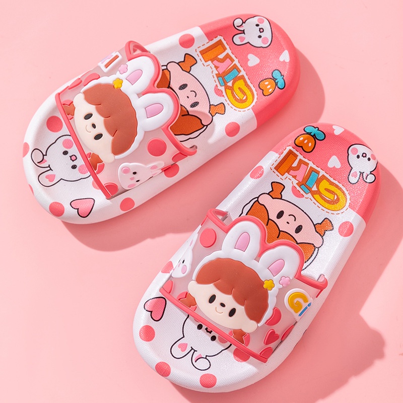 Sendal Anak Perempuan GIRL Lucu Nyaman Bagus Sendal Karet Anti Slip Comfort Lembut B98