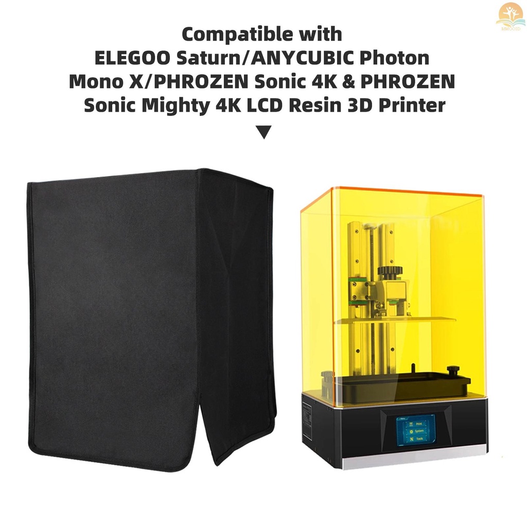 Mmoi 3D Printer Blackout Cover Pelindung Penutup Isolasi Penyimpanan Pelindung Lengan Dari Sinar Matahari Lembab Debu Kotoran Kompatibel Dengan ELEGOO Saturnus/ANYCUBIC Photon Mono X/PHROZEN S