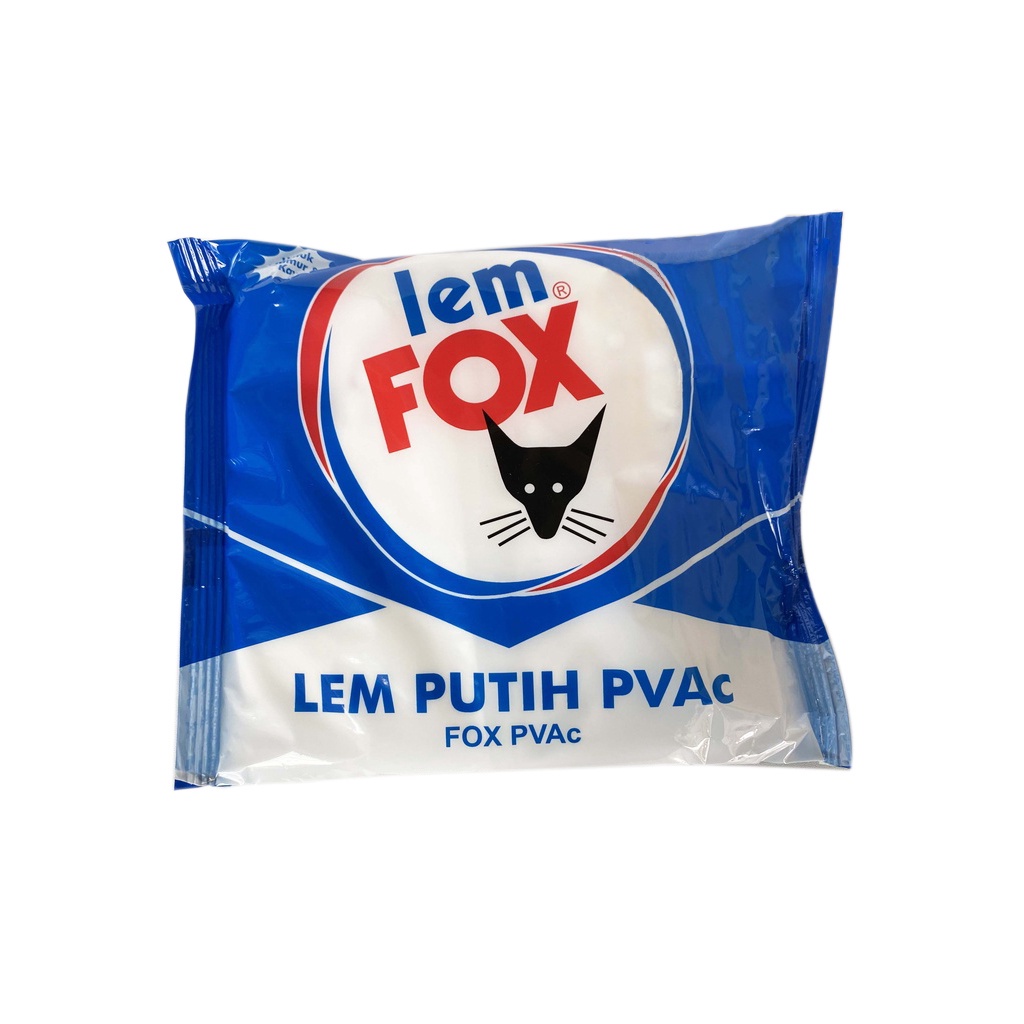 Lem FOX PVAc 600gr Putih Refill Bungkus Biru