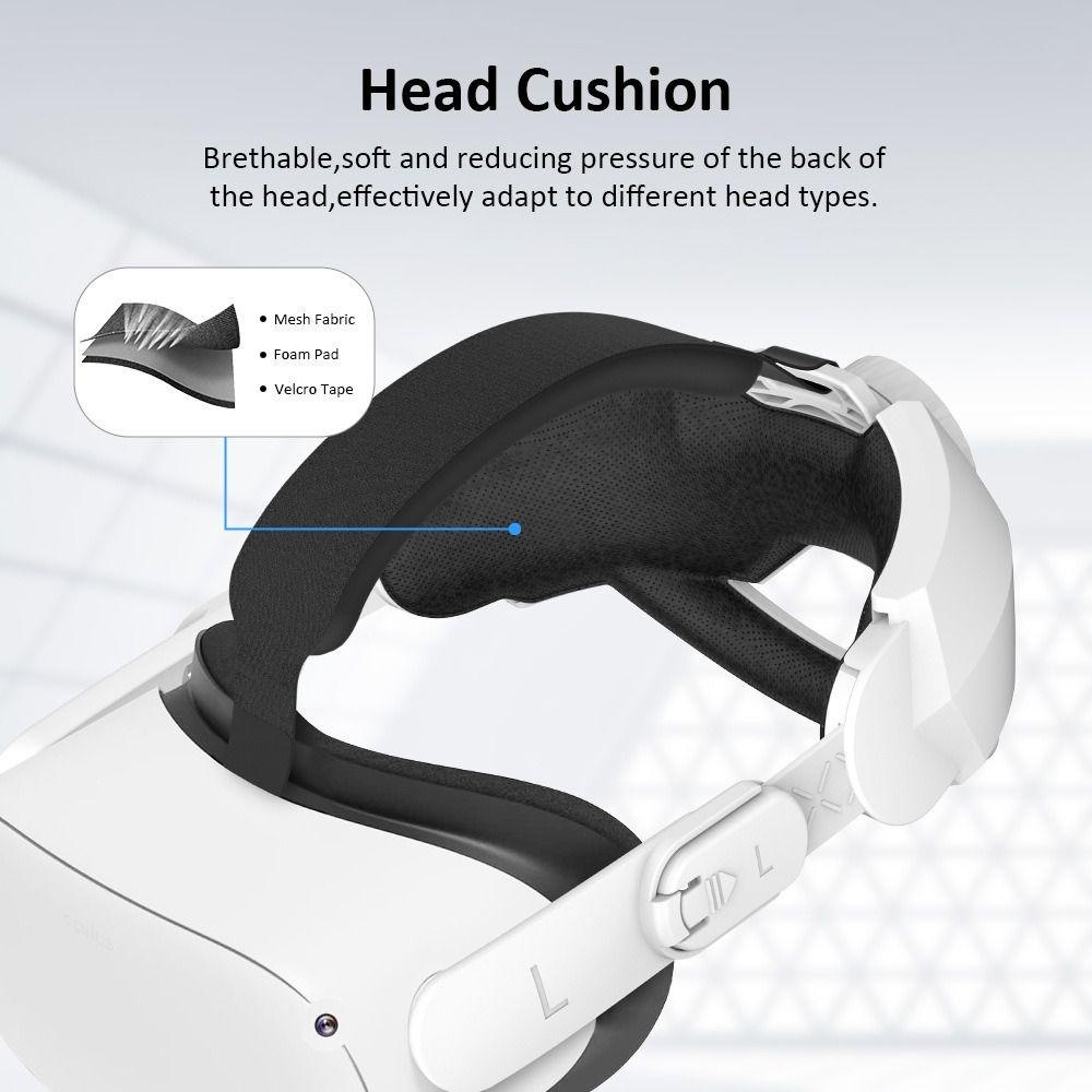 POPULAR Populer VR Head Strap Adjustable Headset VR Aksesoris VR Pad Kepala Pengganti Untuk Oculus Quest2