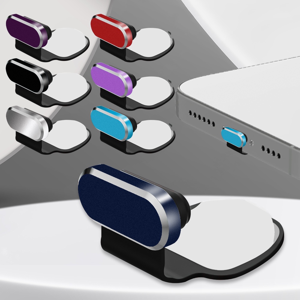 1pc Colokan Anti Debu Bahan Metal Silikon Type-C/Phone USB Charging Port Protector Cover Tipe C Tutup Anti Debu Untuk Huawei