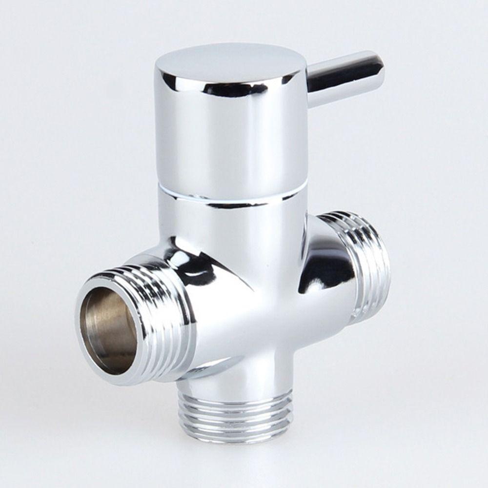 TOP Diverter Valve Kuningan Adjustable Hand Held Showerhead Shower Diverter Valve Kepala Shower Diverter Valve Pemisah Air 3arah