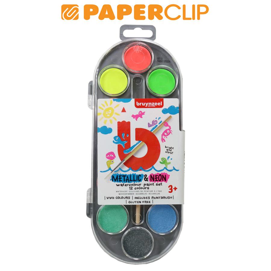 

CAT AIR / WATERCOLOR PAINT BRUYNZEEL METALLIC & NEON 12 60152112