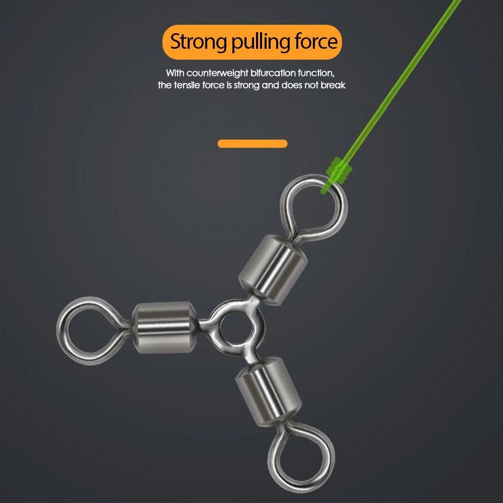 TOP 20pcs/lot Memancing Rolling Putar Konektor Panas Stainless Steel Tahan Lama Kualitas Tinggi Solid Rings