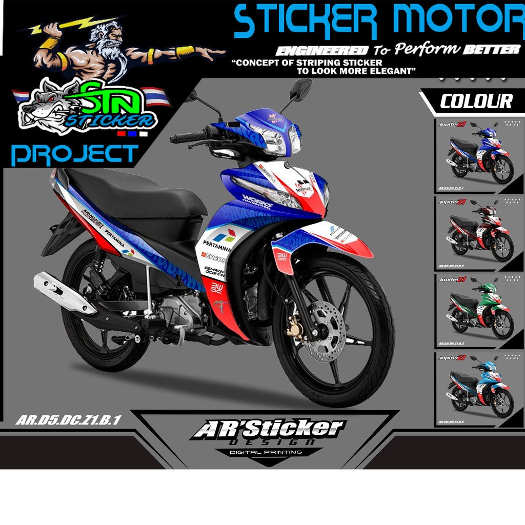 Decal Yamaha JUPITER Z1 Full Body - Stiker Dekal JUPITER Z1 Full Body (Kode 002)