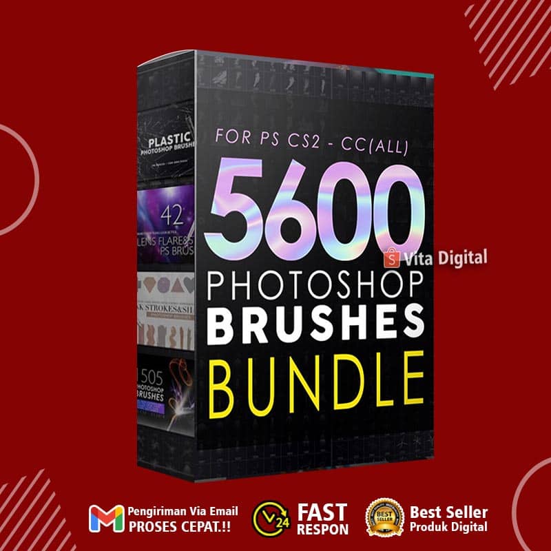 5600 Photoshop Brushes Mega Bundle 19 GB - The Bing Bang Pack