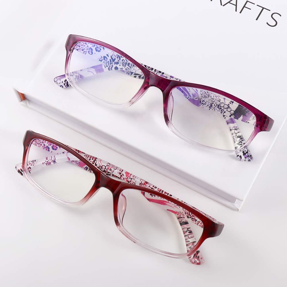 Mxbeauty Kacamata Presbyopia Wanita Luar Ruangan Motif Leopard Baca Pembesaran Anti Radiasi Hyperopia Eyewear