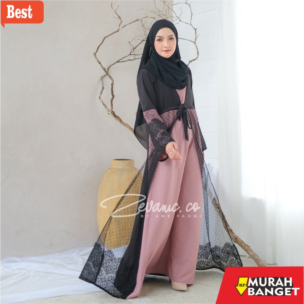 GAMIS RAMADHAN TERBARU UNTUK WANITA- Jihan Abaya Gamis Pesta / Gaun Kondangan / Gamis Acara Resmi Sy