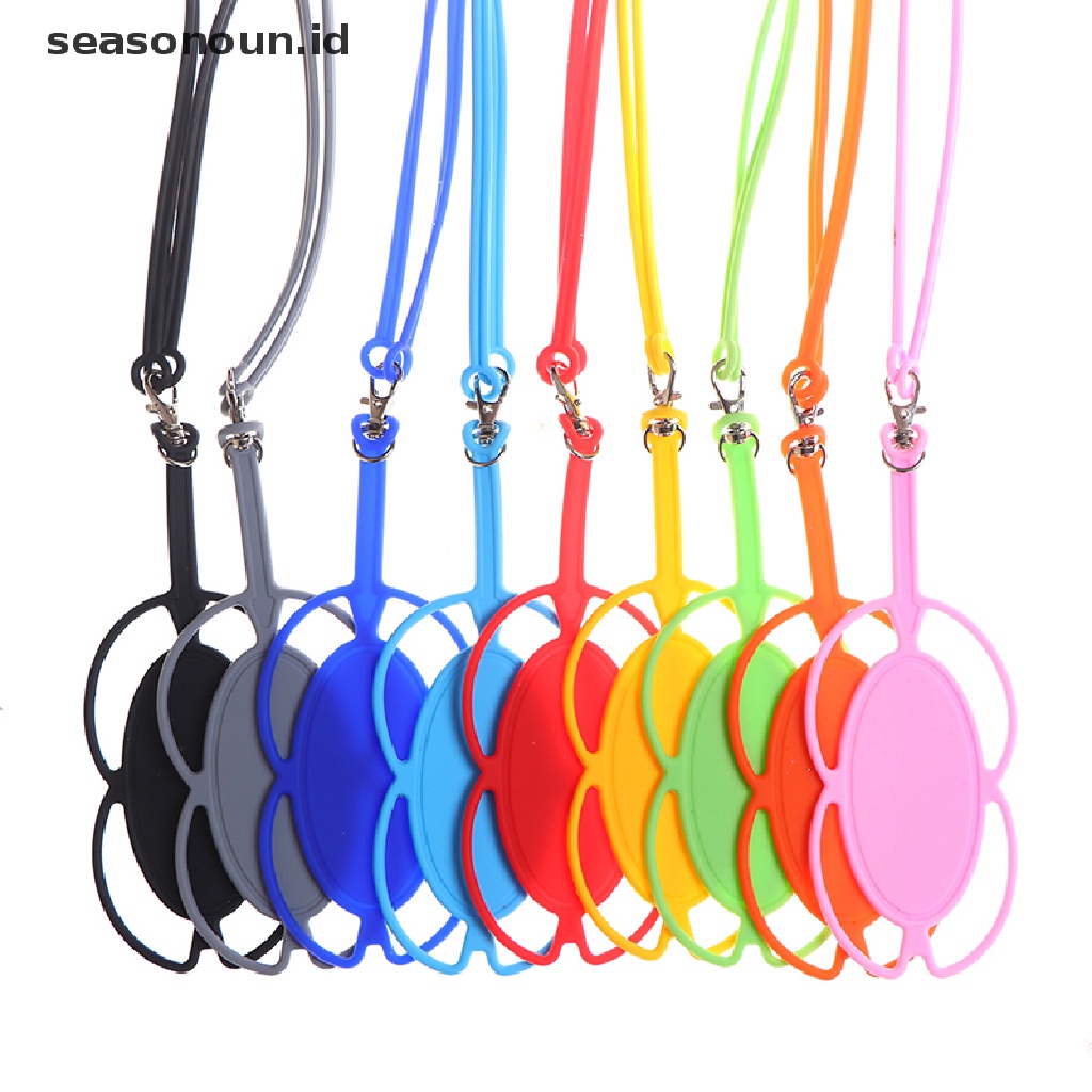 Seasonoun Universal 4.5-6in Silikon Ponsel Lanyard Holder Case Cover Phone Neck Strap.
