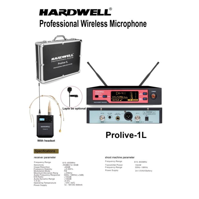 MIC Hardwell PROlive 1 L AUDIO ORIGINAL SINGLE LIVE