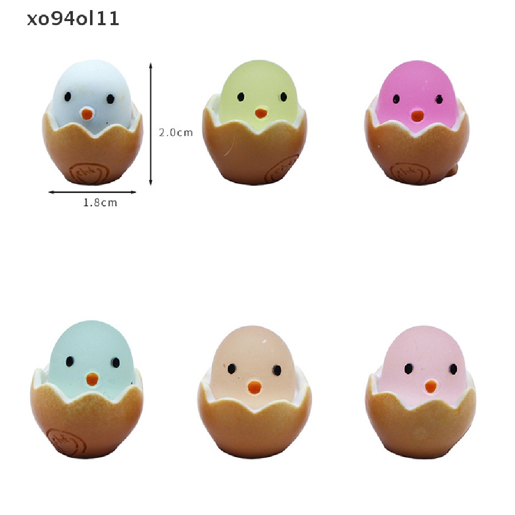 Xo 2Pcs Glow-in- the dark chick DIY Hiasan Dekorasi Menyala Dalam Gelap Mainan OL