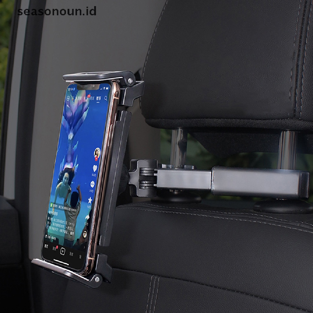 Seasonoun Car Headrest Tablet Mount Holder Stand Sandaran Kepala Jok Mobil New.