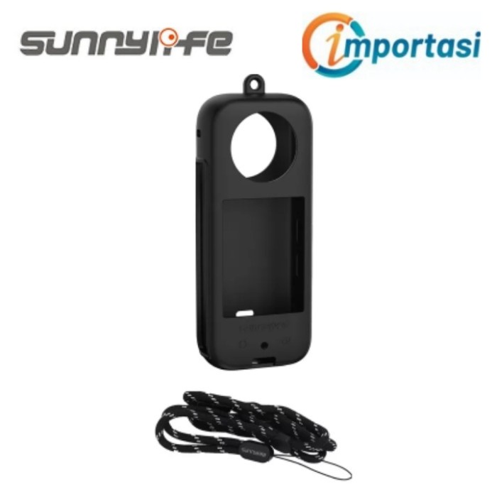 SUNNYLIFE INSTA360 X3 Silicone Body Lanyard Lens Cap Protective Case