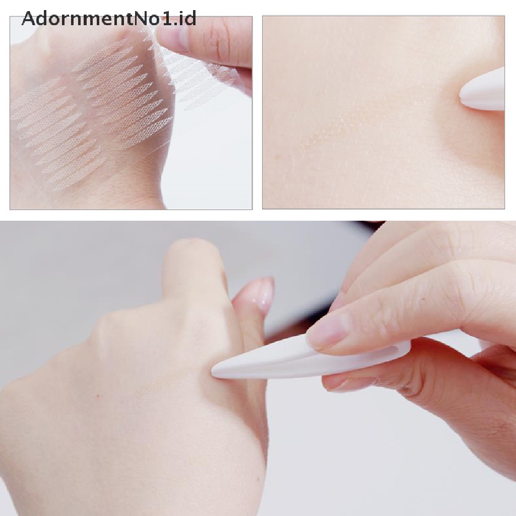 [AdornmentNo1] Double Eyelid Tape Perekat Tak Terlihat Strip Pengangkat Mata Makeup Stiker Renda [ID]