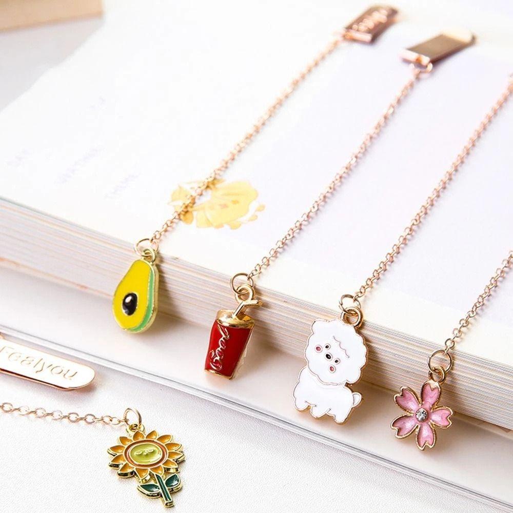 REBUY Rebuy Bookmark Stationery Multi Styles Astronot Buah Hewan Membaca Book Mark Book Clip