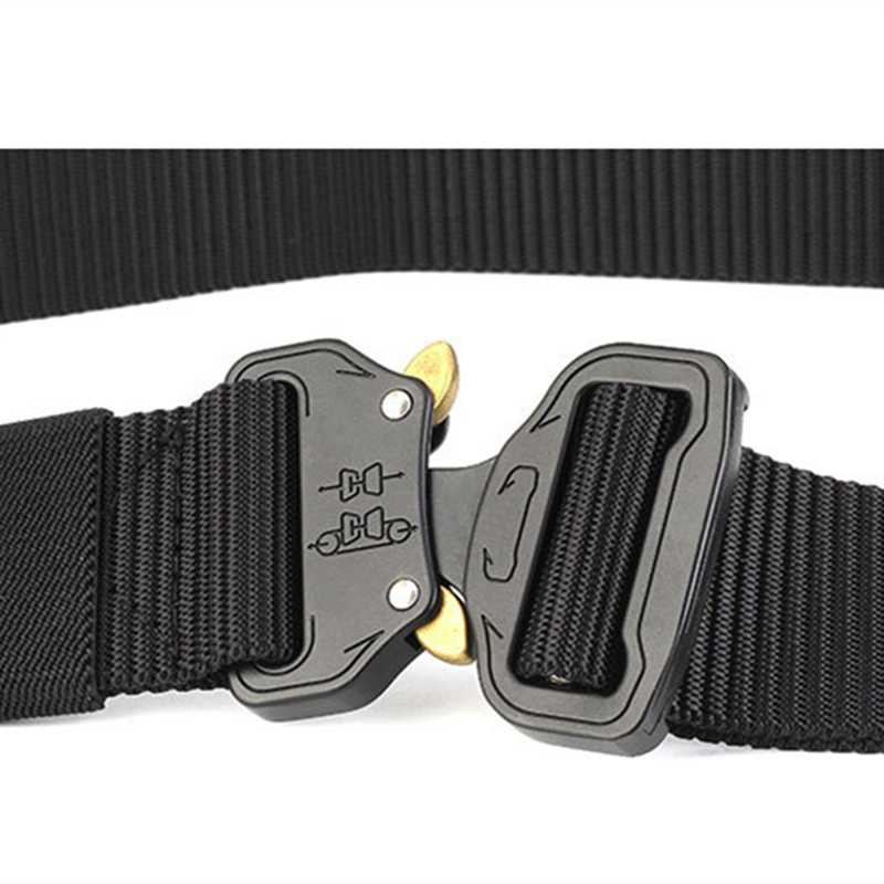 [COD] Tali Ikat Pinggang Sabuk Traveler Pria Anti Xray Plastik Automatic Buckle Belt Canvas Material Kanvas Tebal Aksesoris Fashion Laki Premium Kantor Kantoran Hitam Hijau Tectical