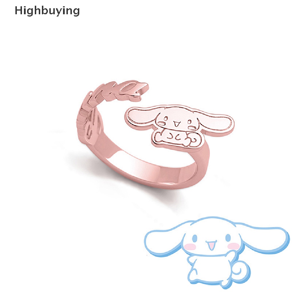 Hbid Cinnamoroll Cincin Anjing Kartun Hewan Fashion Perhiasan Aksesoris Anime Boneka Gadis Glory