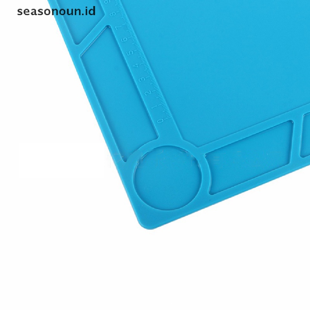 Seasonoun Silicone Work Mat Tahan Panas Anti Statis Matras Magnetik Untuk Reparasi Jam Tangan Laptop Ponsel Elektronik.