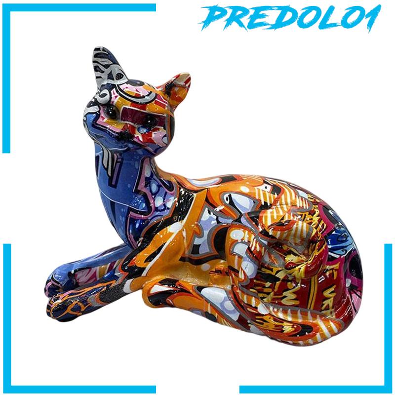 [Predolo1] Patung Kucing Patung Hewan Dekorasi Patung Kucing Untuk Rak Kamar Tidur