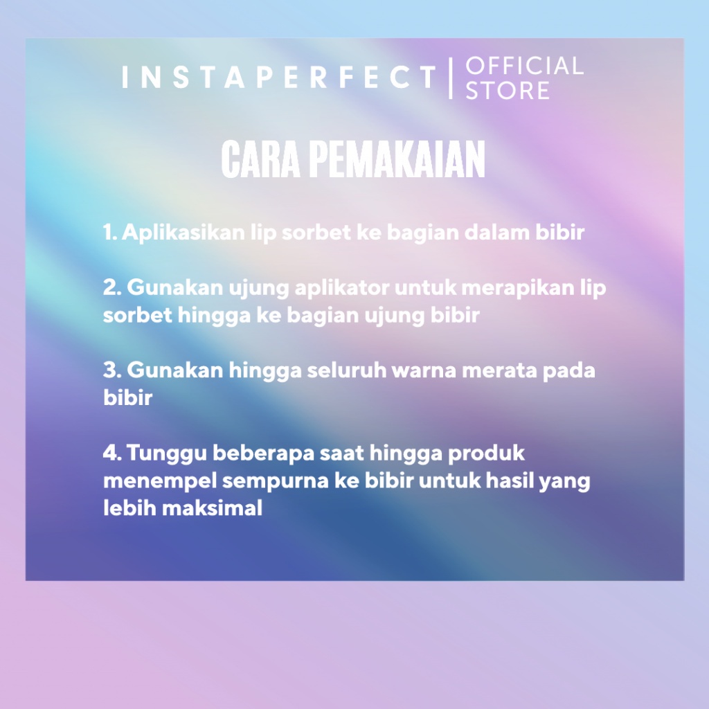 BARU! Wardah Instaperfect Litesplash Lip Sorbet 4.2 g - Ringan, Vegan, Stain