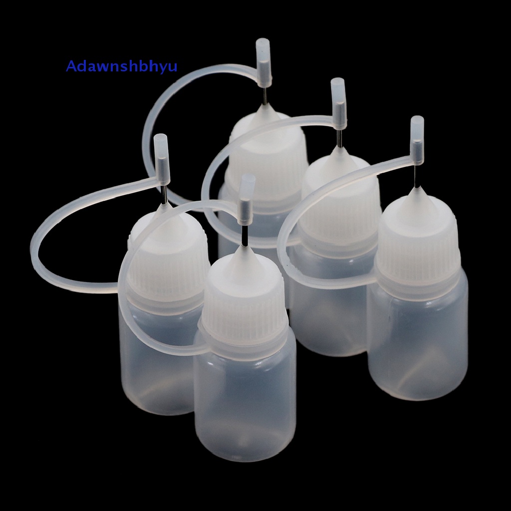 Adhyu 5pcs Tip Botol Pipet Cair Kosong Dapat Diperas Plastik 5ml ID