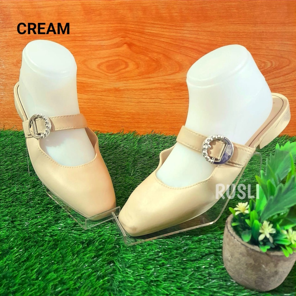 (COD) Sepatu Sandal Import Wedges Slide Tali Jesper Balance 008-1