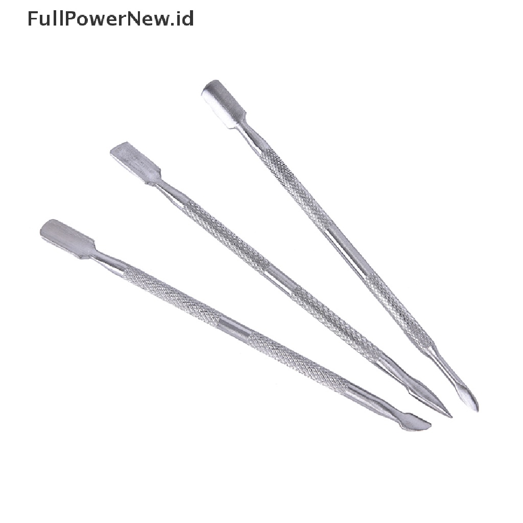 Power Stainless steel Alat Nail Art Manicure Pedicure Pendorong Kutikula Trimmer Remover ID