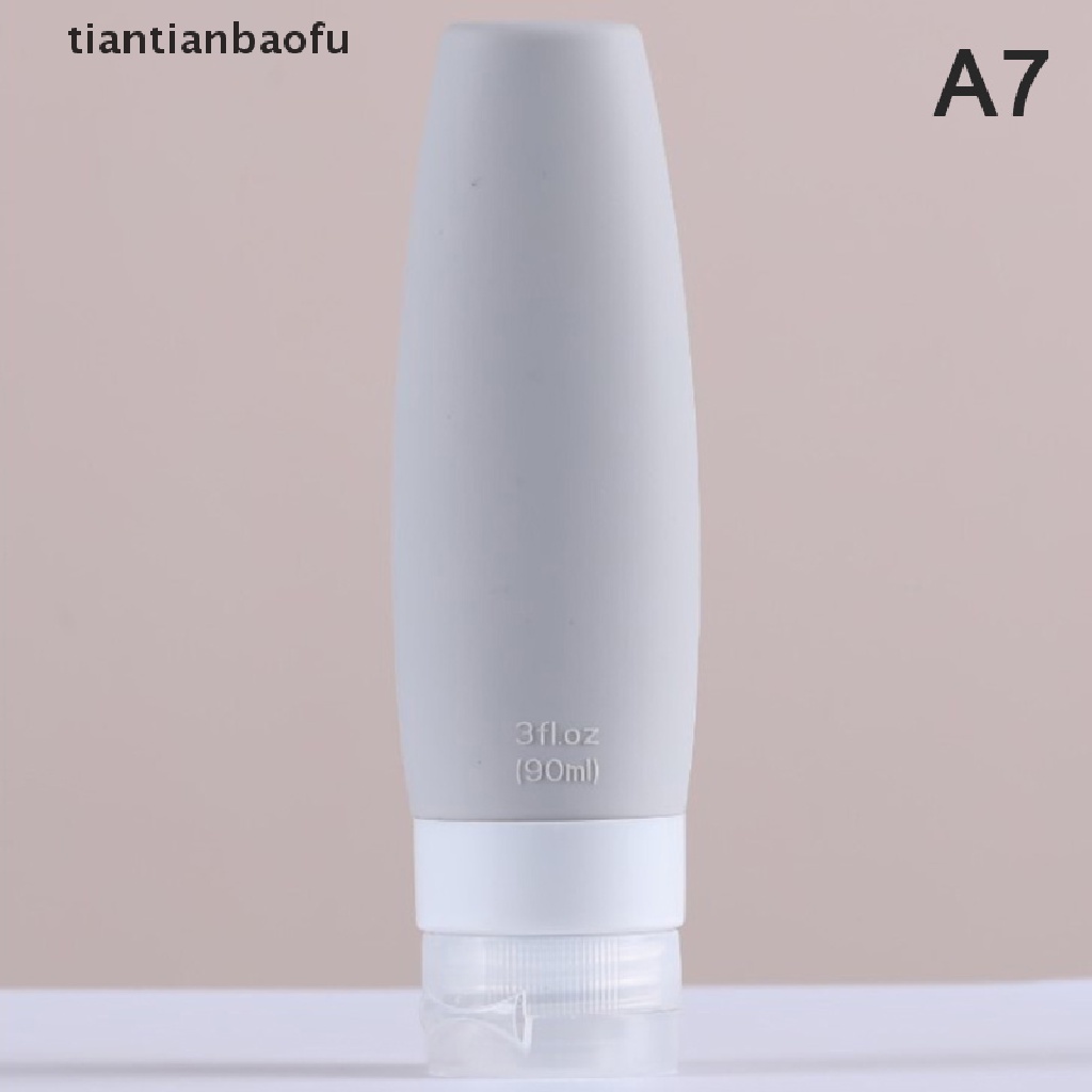 [tiantianbaofu] 1pc 60 /90ML Silikon Botol Isi Ulang Kosong Travel Portable Packing Press Butik