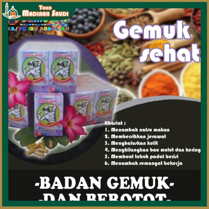 Herbal Penambah Berat Badan Gemuk Sehat, Herbal Penggemuk Badan