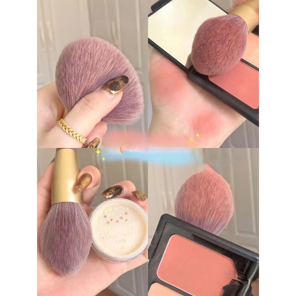 9/10pcs Set Kuas Makeup Concealer Blush Loose Powder Brush Eye Shadow Stabilo Foundation Alat Kecantikan