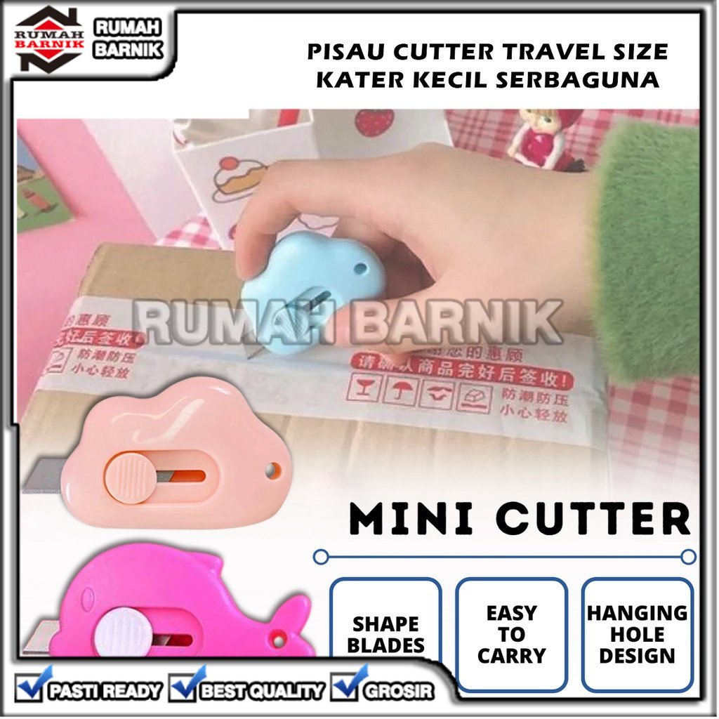 

[RB] PISAU PEMOTONG CUTTER MINI KARAKTER KERTAS PLASTIK UNBOXING TRAVEL SIZE ALAT TULIS SEKOLAH
