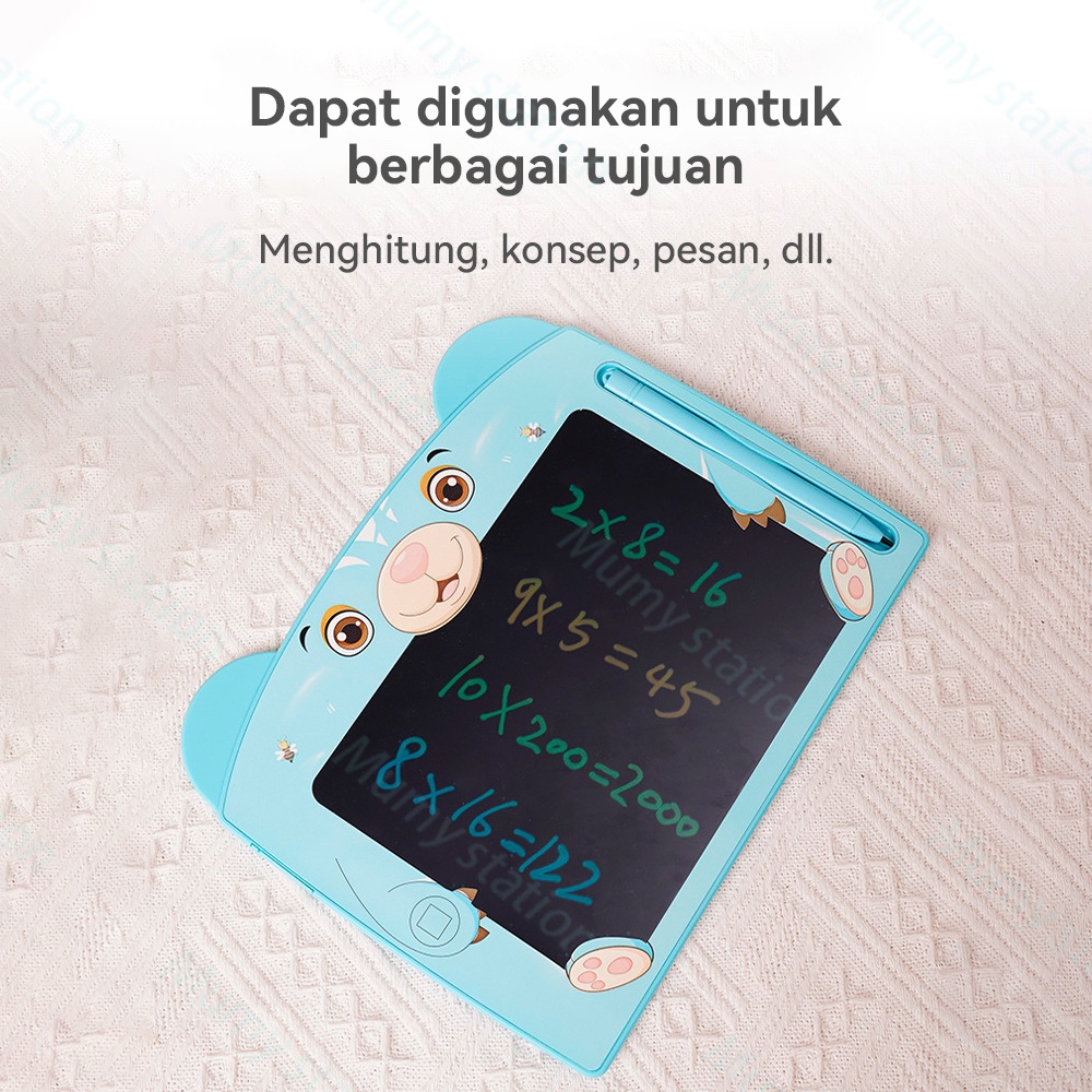 Mumystation LCD Writing Drawing Tablet Karakter / Papan Tulis Gambar Mainan Edukasi / Drawing Pad anak