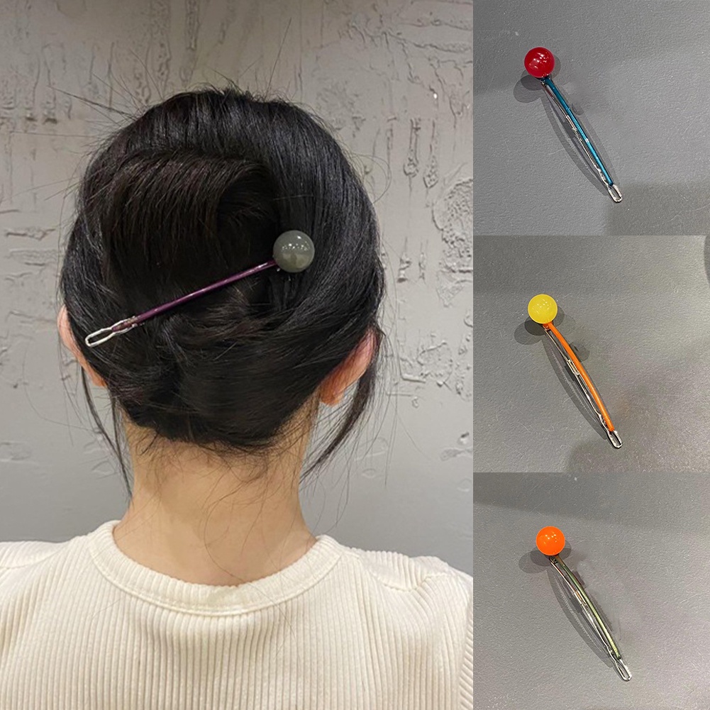 Jepit Rambut Gelombang Akrilik Jepit Rambut Untuk Styling Non-Slip Berbentuk U Keriting Bergelombang Duckbill Bentuk Bola Multicolor Gigi Bebek Hair Barrettes Pins Untuk Wanita