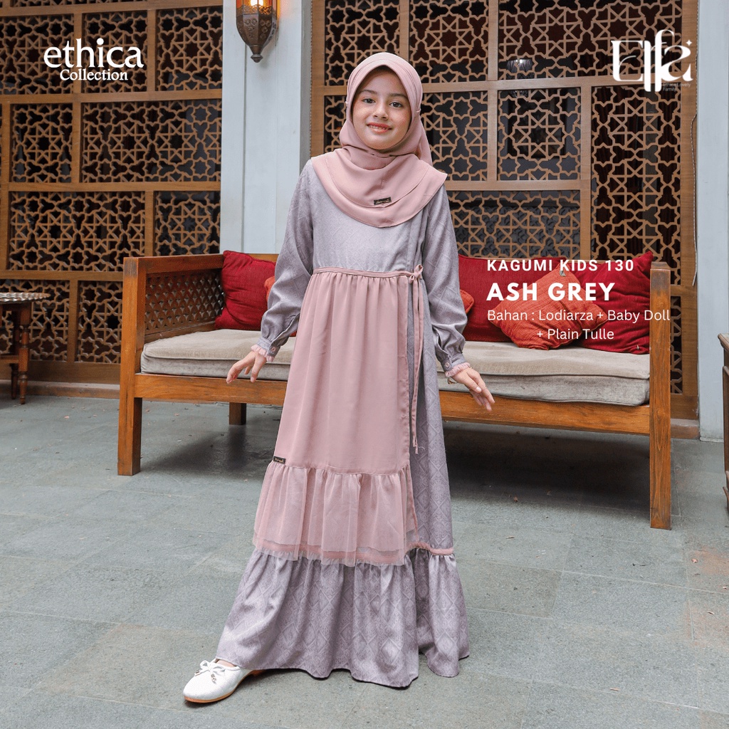 Sarimbit Ethica  Terbaru / ELFA - Ash Grey / Fashion Muslim