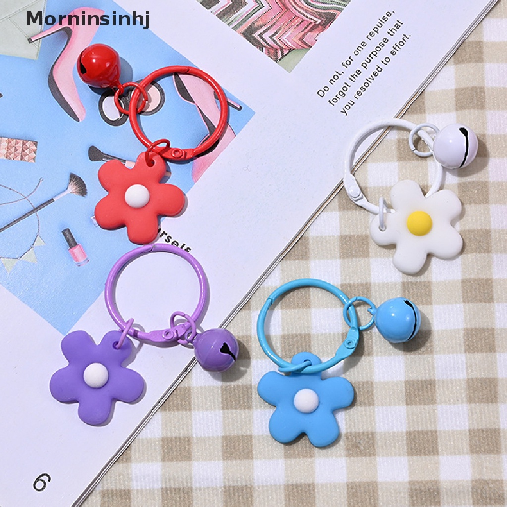 Mornin Fashion Pvc Bunga Gantungan Kunci Ransel Pesona Keyring Gantungan Kunci Aksesoris Hadiah Lucu Untuk Perempuan Diy Lonceng Keychain Aksesoris id