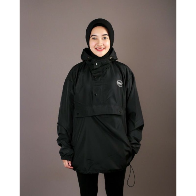 JAKET WINDBREAKERS PARASUT PRIA WANITA KANTONG DEPAN COUGEL / genji