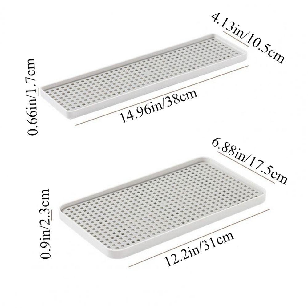 [Elegan] Drainer Tray Kreatif Multi Fungsi Ringan Double Layer Aksesoris Dapur Piring Saji Tiris Sendiri