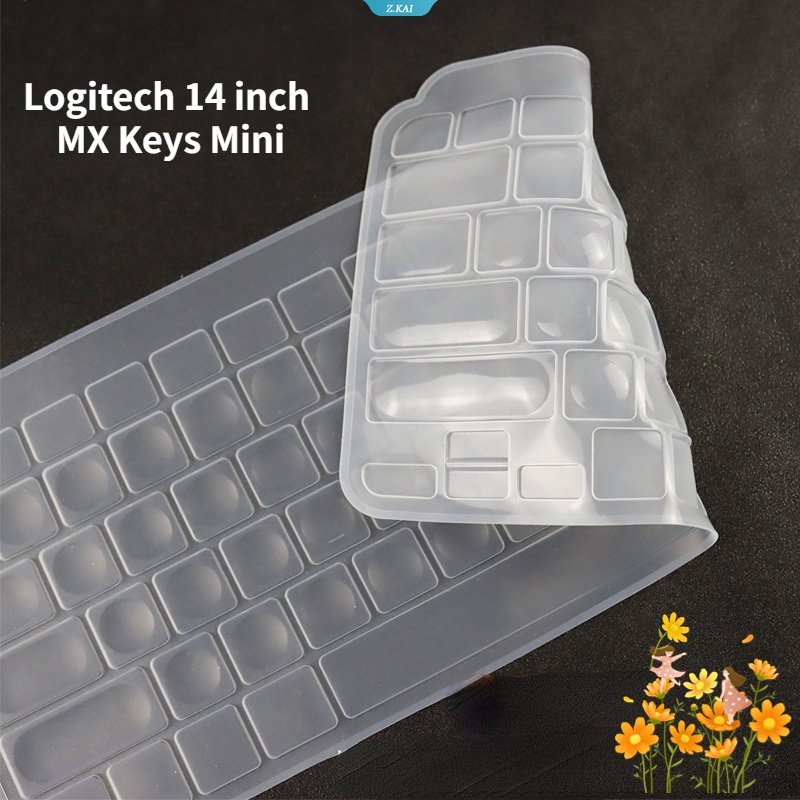 Sarung Keyboard Laptop Model Logitech 14inch MX Keys Mini Silikon Pelindung Keyboard skin dust mask [ZK]