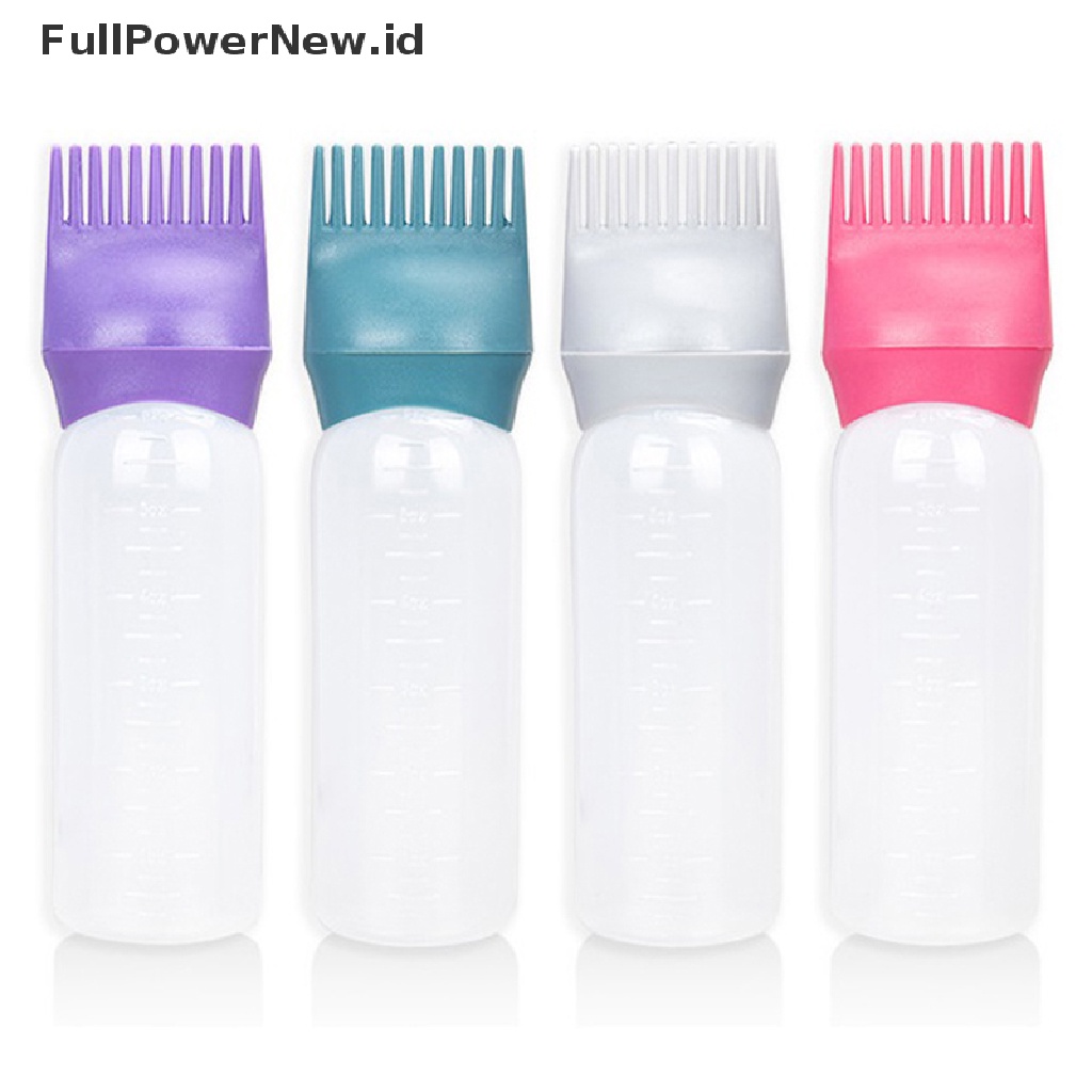 Power 120ml Botol Shampo Pewarna Rambut Aplikator Coloring Brush Pembersih Rambut ID