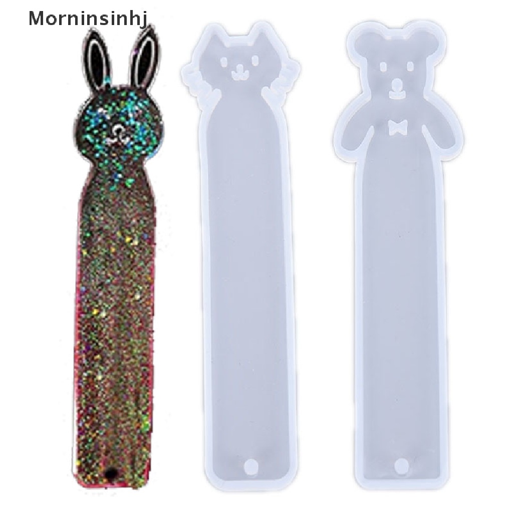 Mornin Resin Bookmark Cetakan Persegi Panjang Animal Silicone Mold DIY Membuat Perhiasan Epoxy id